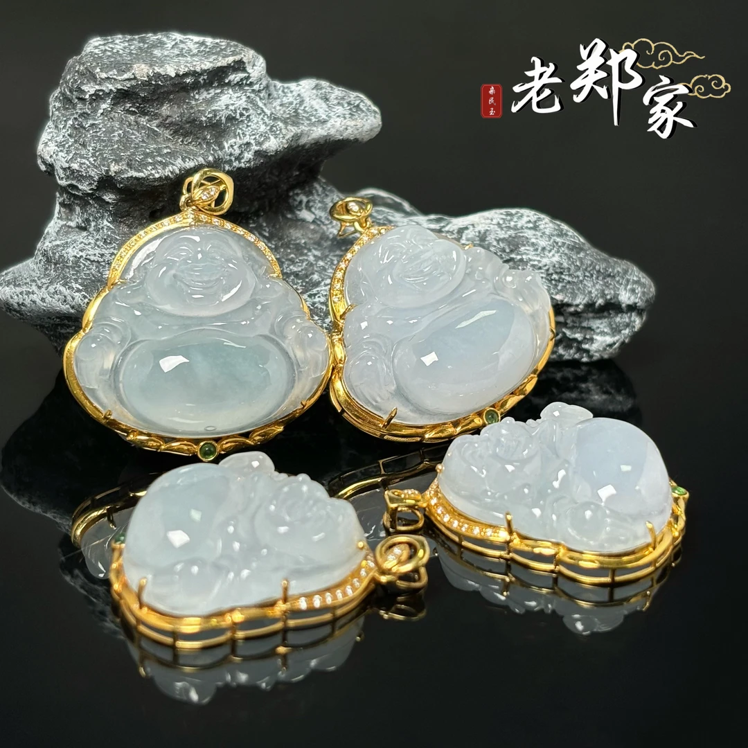 【老郑家】18K翡翠佛公挂件 多样性发1件 164-2