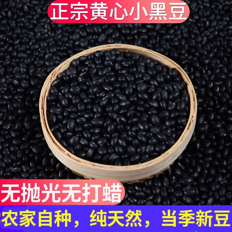 老品种小黑豆农家自产纯天然非转基因打豆浆杂粮新货