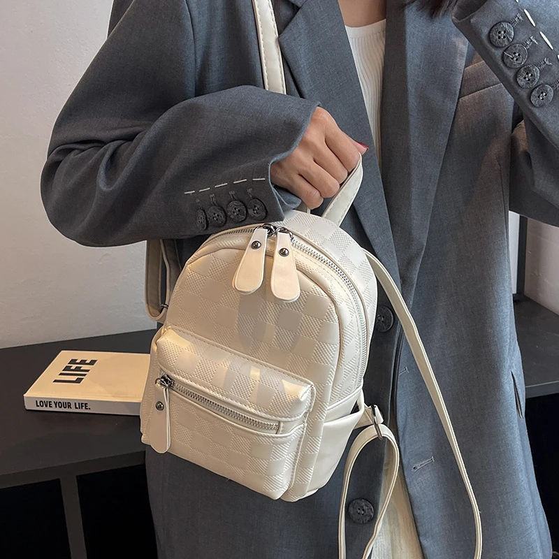 小包包女2024新款时尚高级感质感小众双肩包小众迷你百搭爆款背包