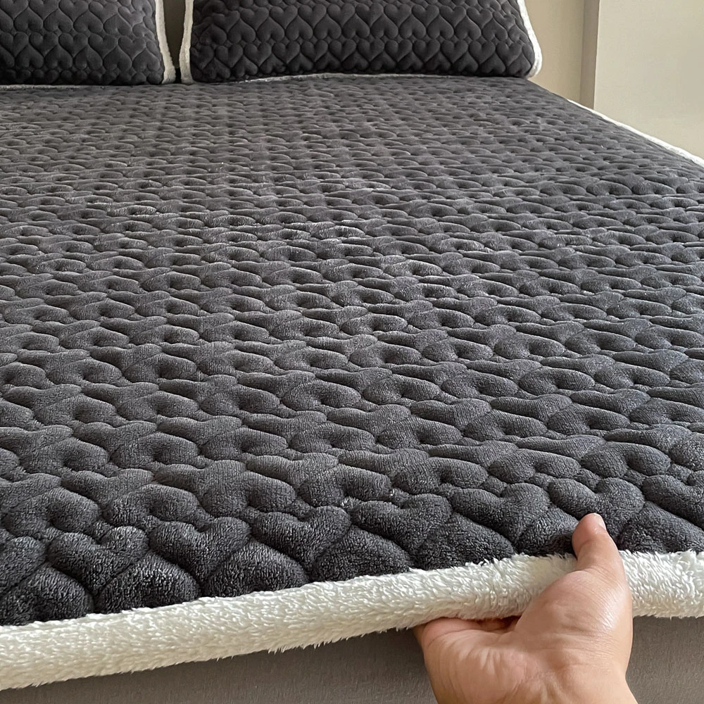 牛奶绒床垫软垫家用卧室冬季加绒床毯垫被褥子加厚可折叠床褥垫子