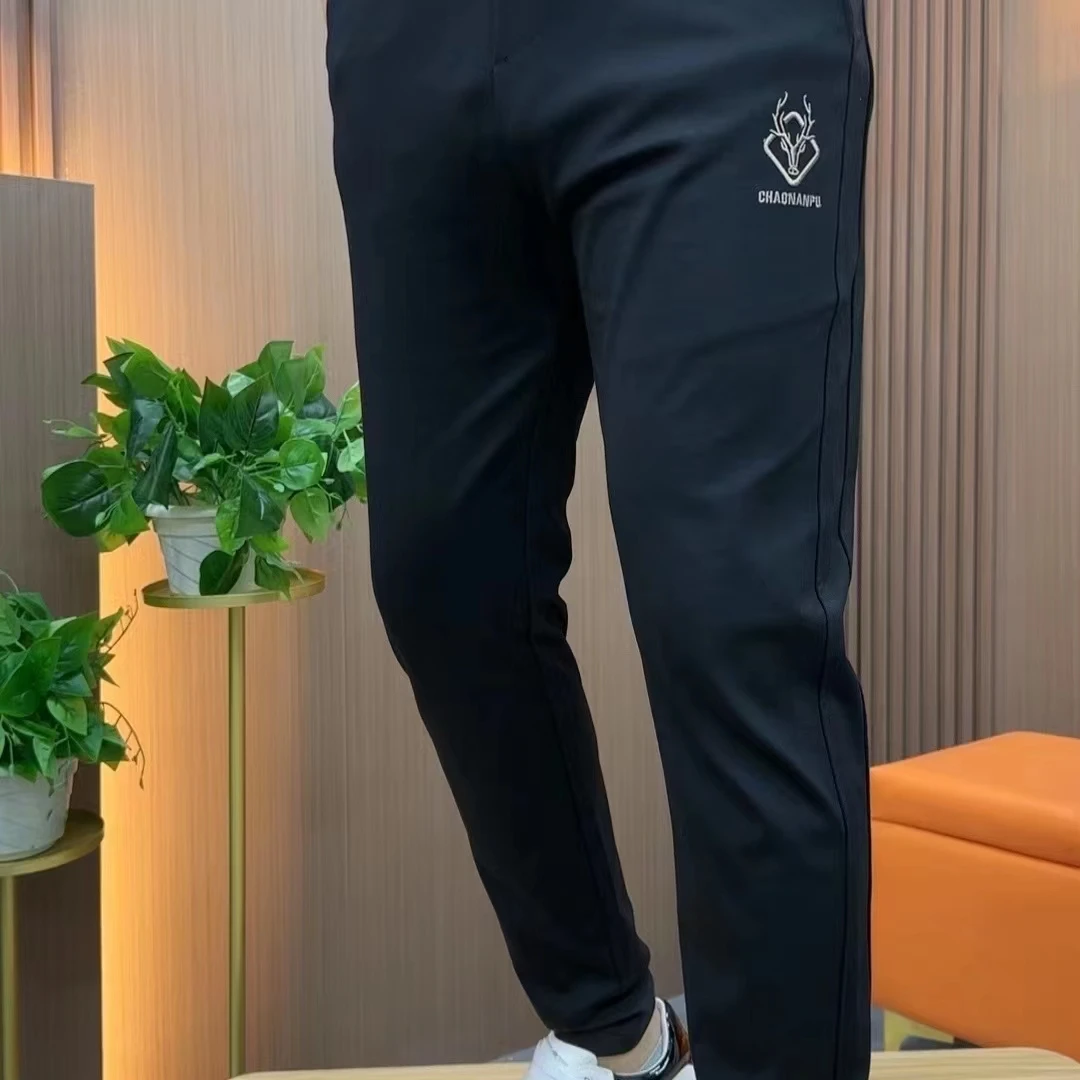 9951新款重工艺刺绣小脚休闲裤