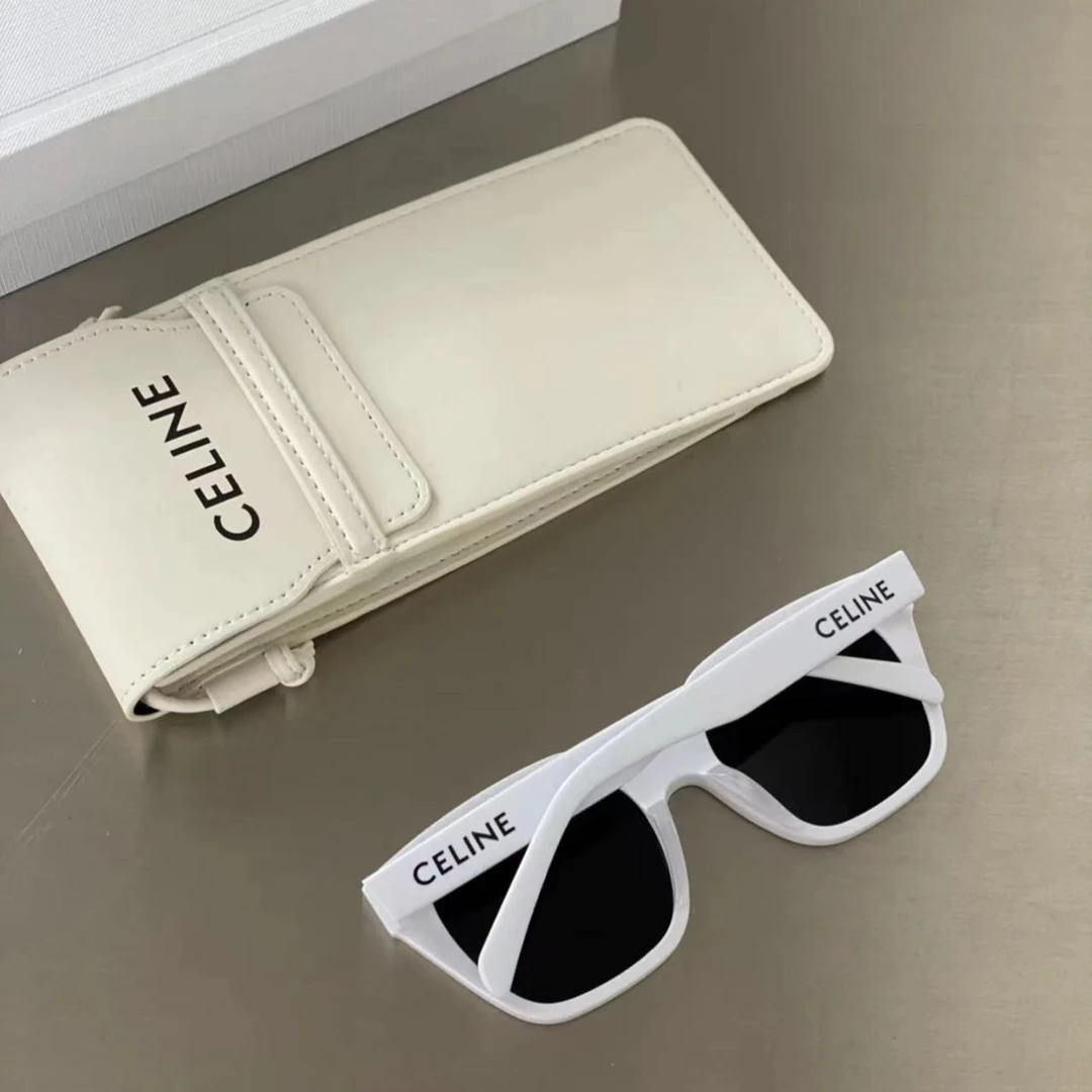 全新未使用  Celine  白框墨镜  6148121