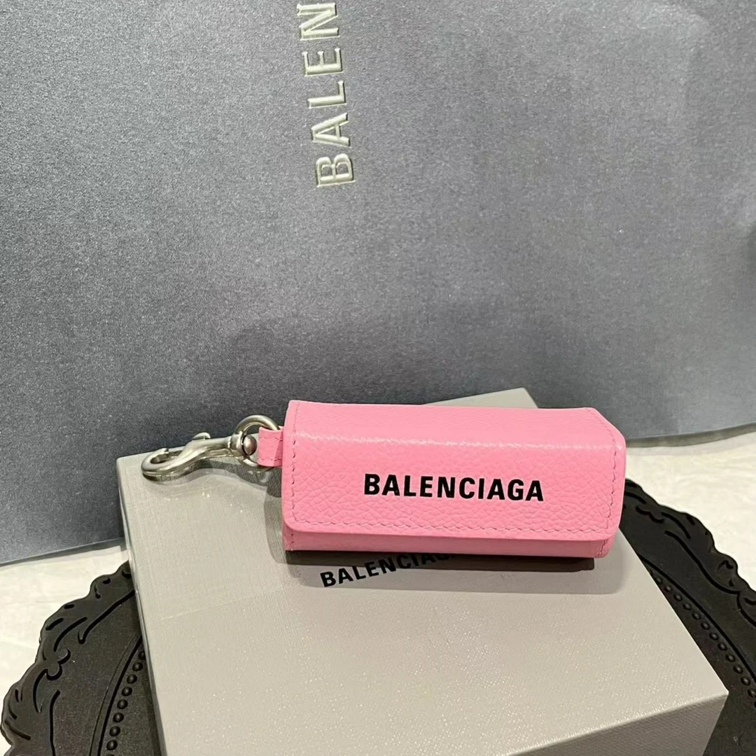 全新未使用 Balenciaga/巴黎世家 巴黎世家 粉色钥匙包 3491777
