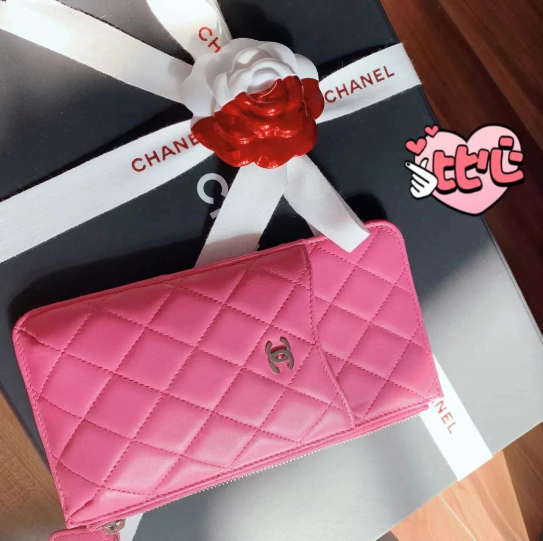95新 Chanel/香奈儿 粉色卡包 9012826
