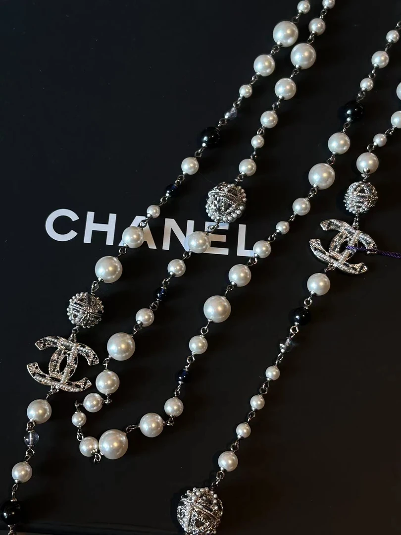 95新 Chanel/香奈儿 拆单 珍珠钻钻长项链