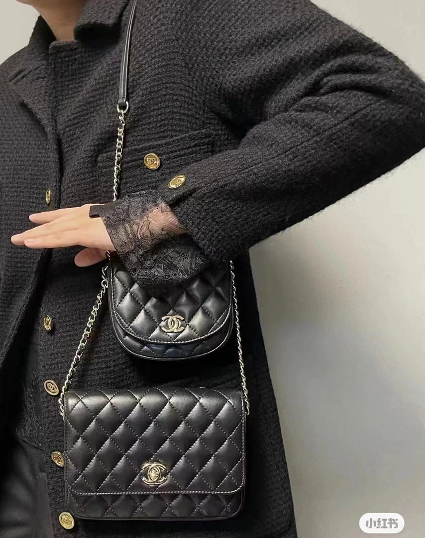 99新  chanel 黑金双子星包 27开 标卡齐 2785774