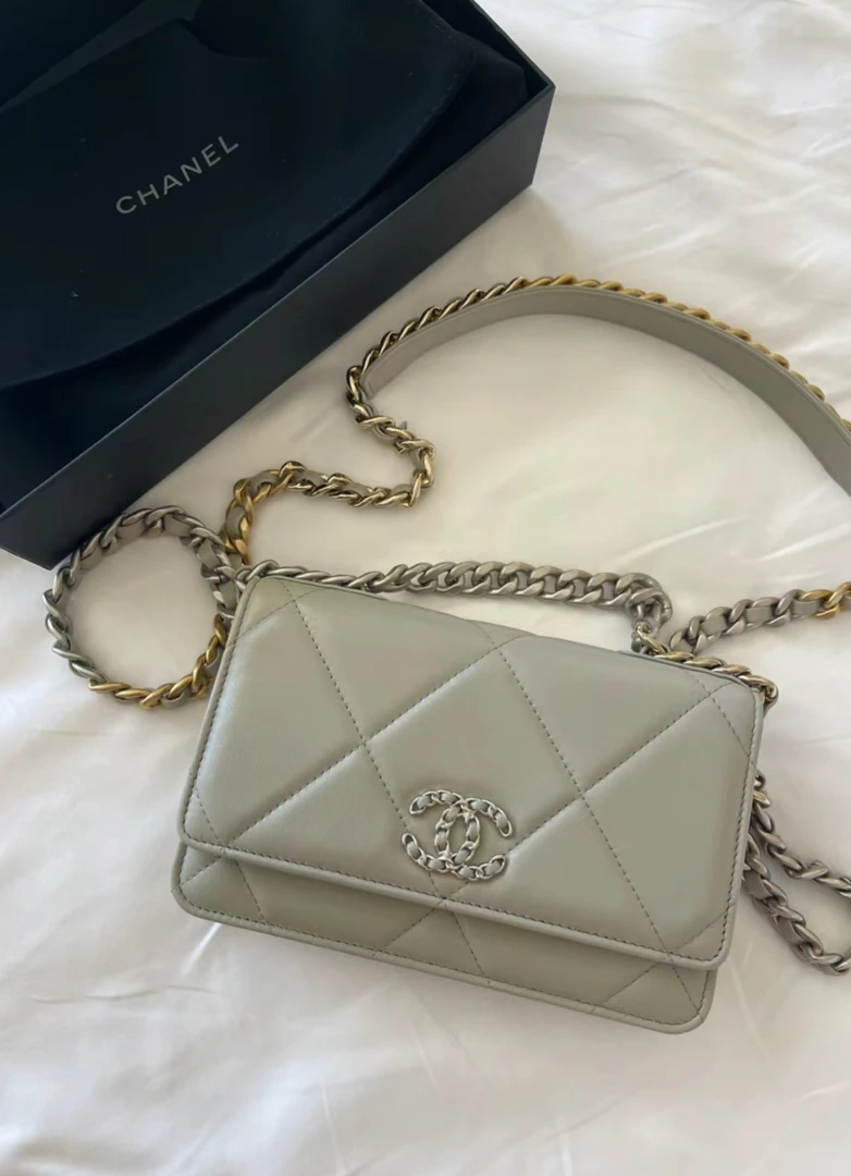 99新 Chanel/香奈儿 展会漏价!灰色19woc包