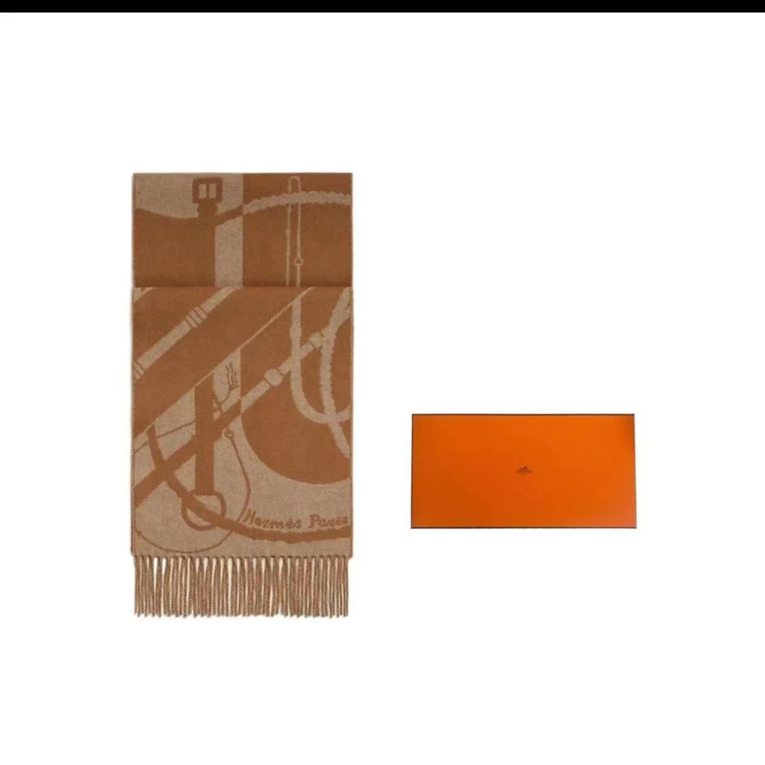 全新未使用  黑黑中古/ hermes 围巾 5755012