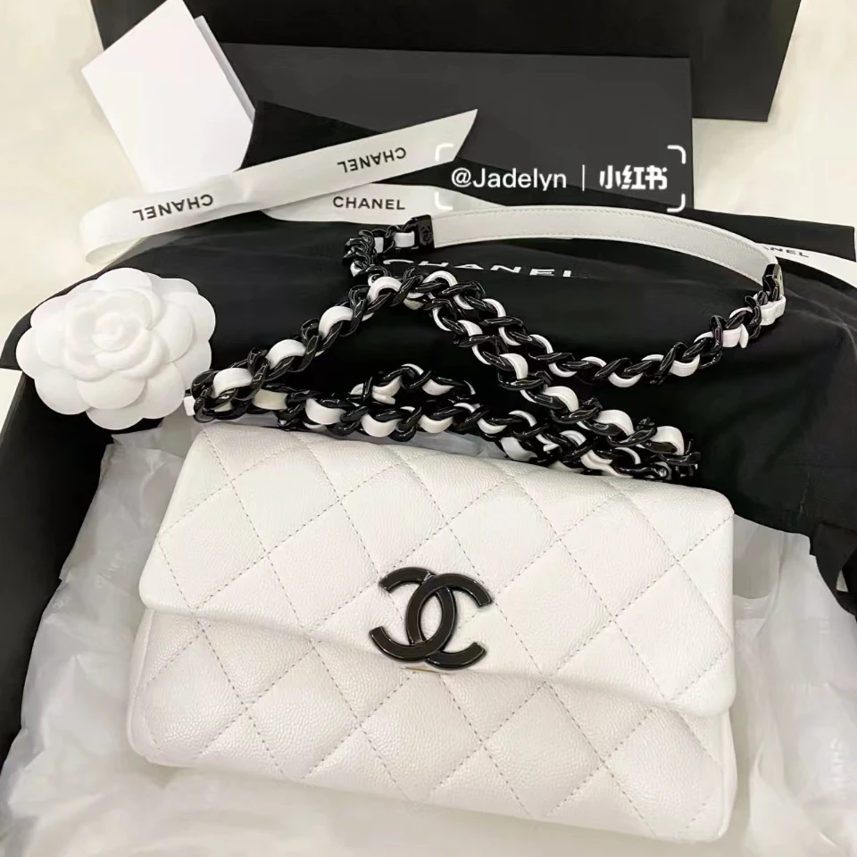 95新 Chanel/香奈儿 Chanel 黑白熊猫cf大mini包 20cm 6836133