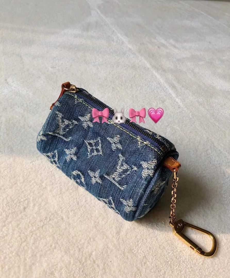 95新 LouisVuitton/路易威登 老花牛仔零钱包挂包 11.5cm 9393782
