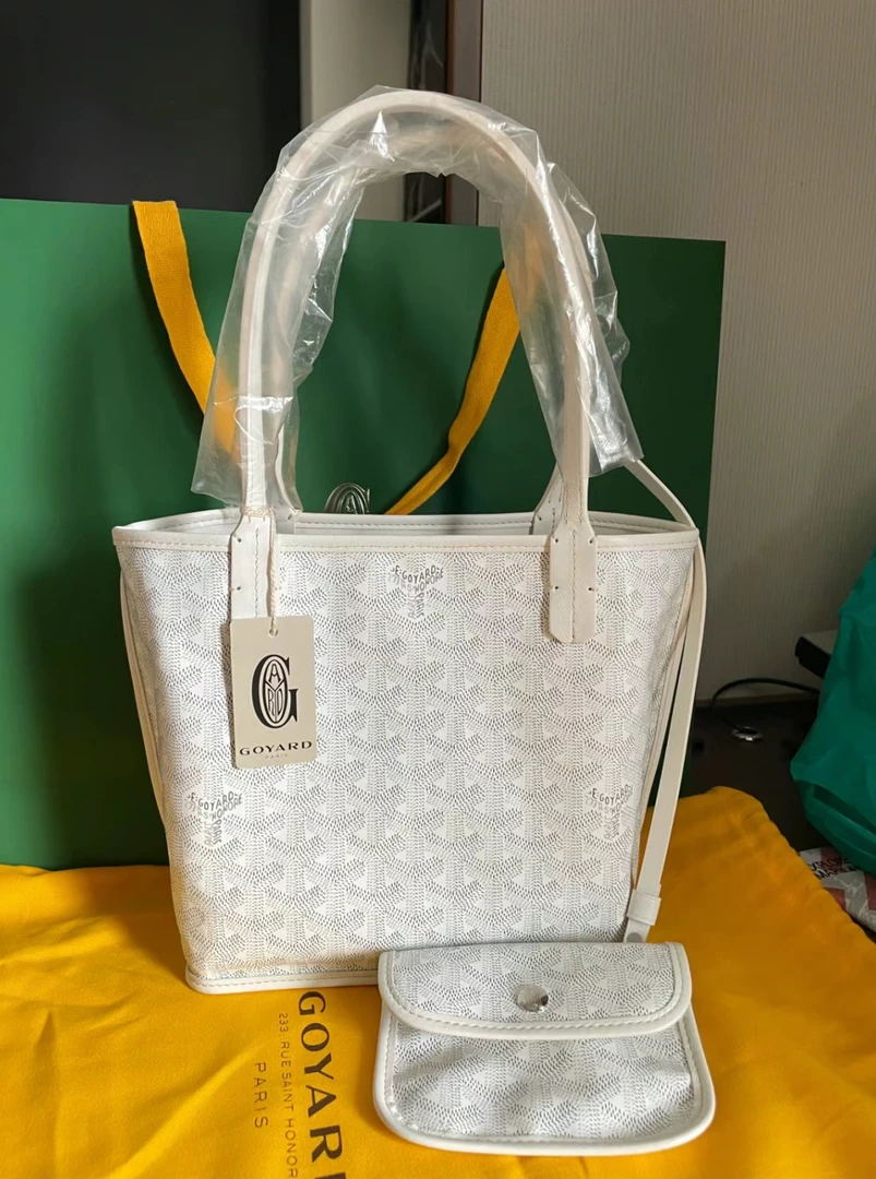 95新 Gaoy/戈雅 白色mini托特包 26cm 9328609