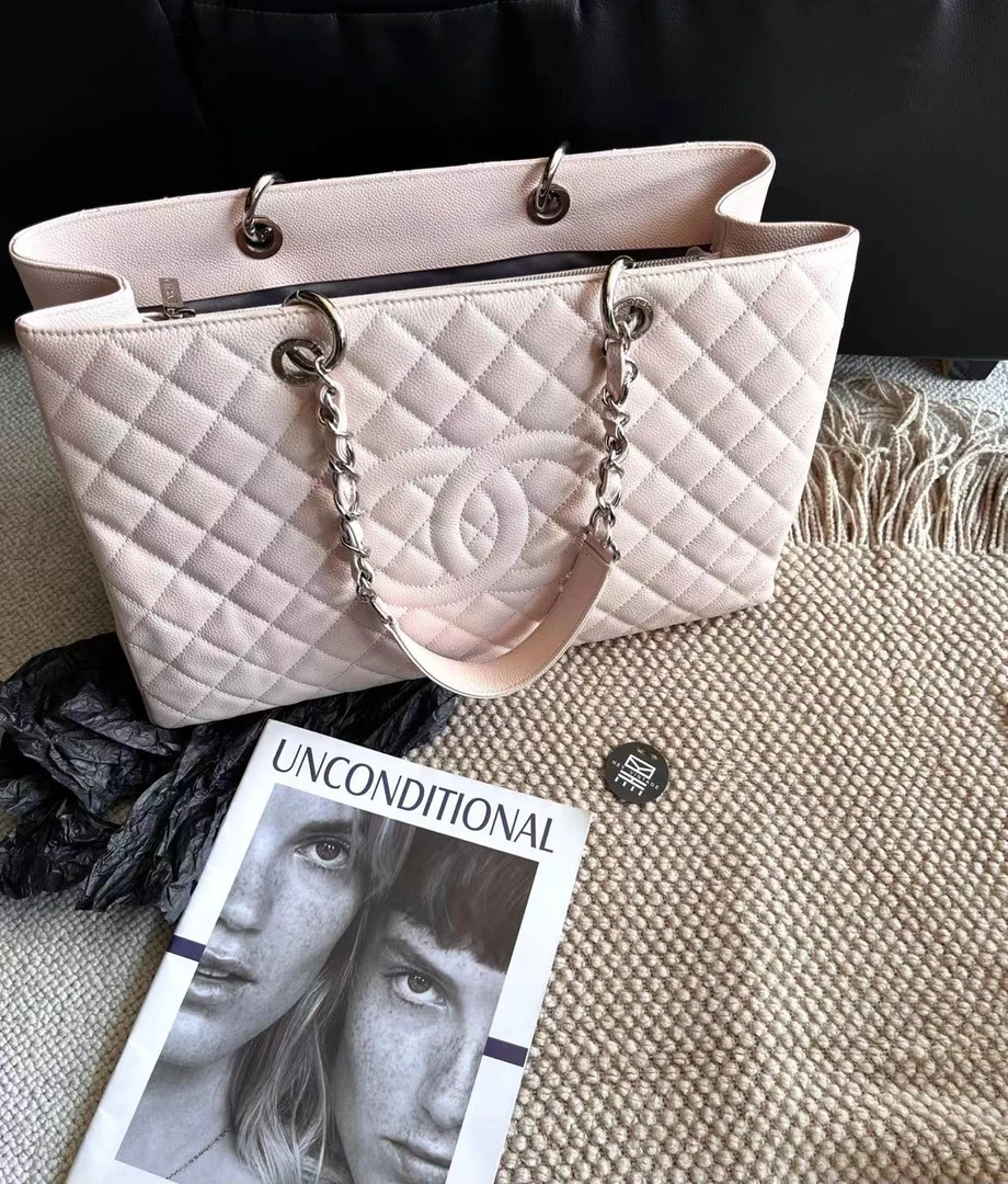 95新 Chanel/香奈儿 粉色gst托特包 大号 8896849