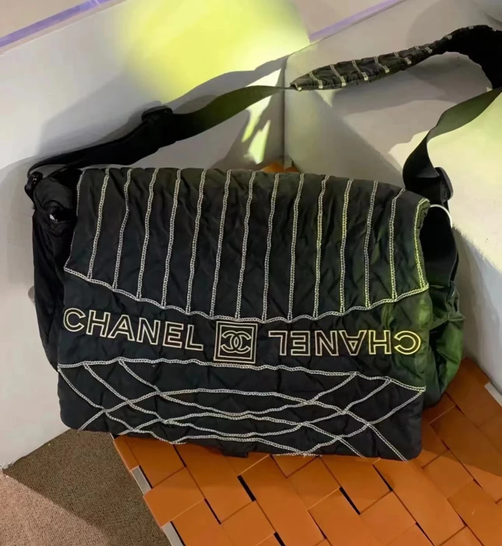 95新 Chanel/香奈儿 运动方标邮差包 40cm 9394358