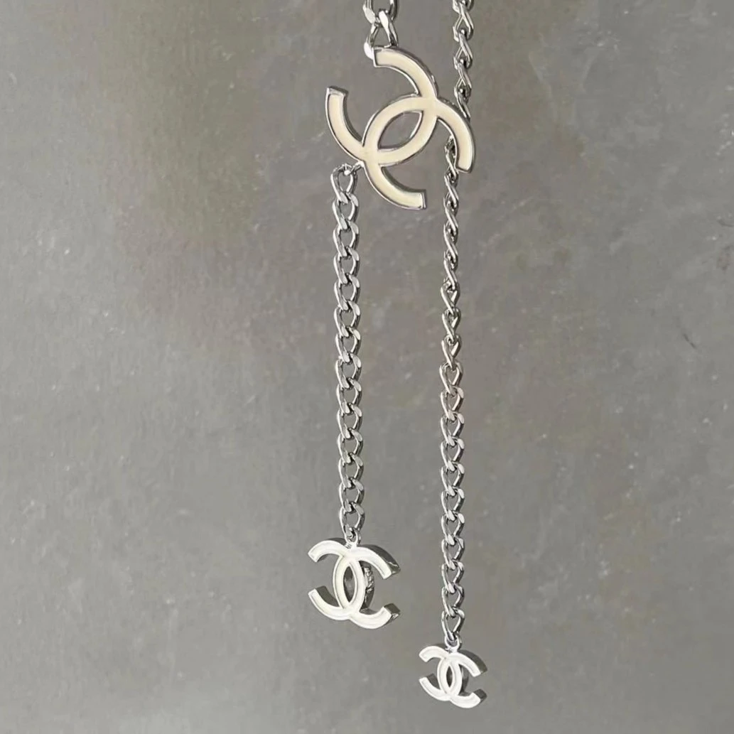 99新  CHANEL 珐琅双C腰链 4678728