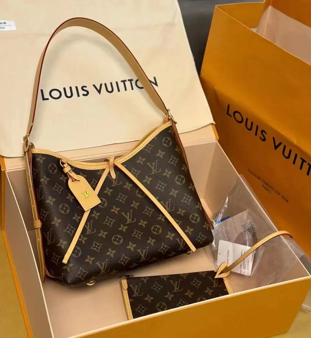 全新未使用 LouisVuitton/路易威登 老花carryall包 小号