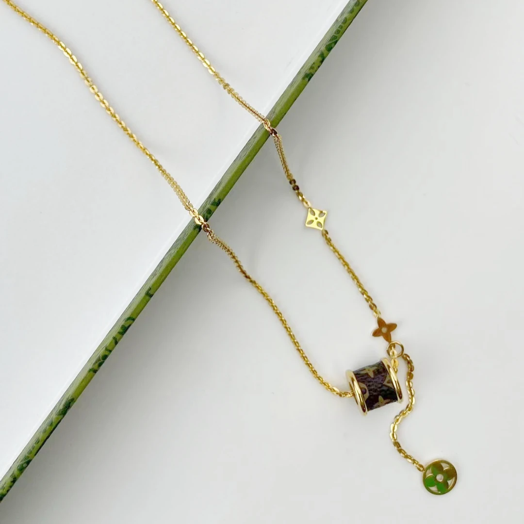 钛钢项链 新款时尚设计经典百搭小蛮腰流苏饰品项链