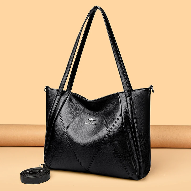 玫瑰袋鼠高级感单肩包女2024夏季新款大容量托特包送妈妈通勤大包