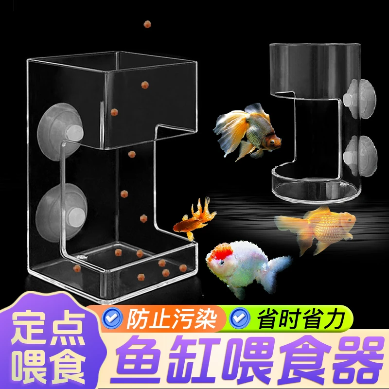 【喂鱼免浑水】防飘散鱼缸喂食器漂浮喂食丰年虾鱼乌龟漂浮投喂圈