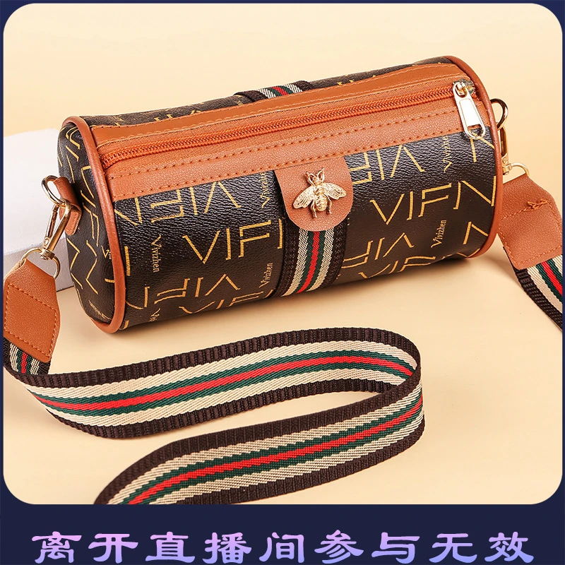 【精选女包】新款斜跨包圆筒包单肩包化妆包创意包女包包-JXFD