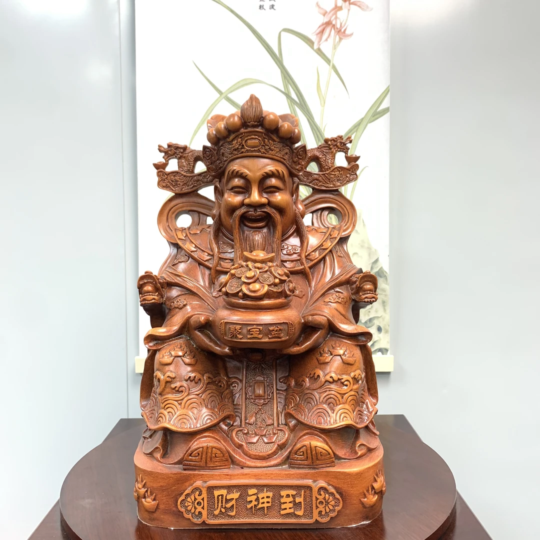 财神爷财神家居摆件长约22高约40 华府工艺