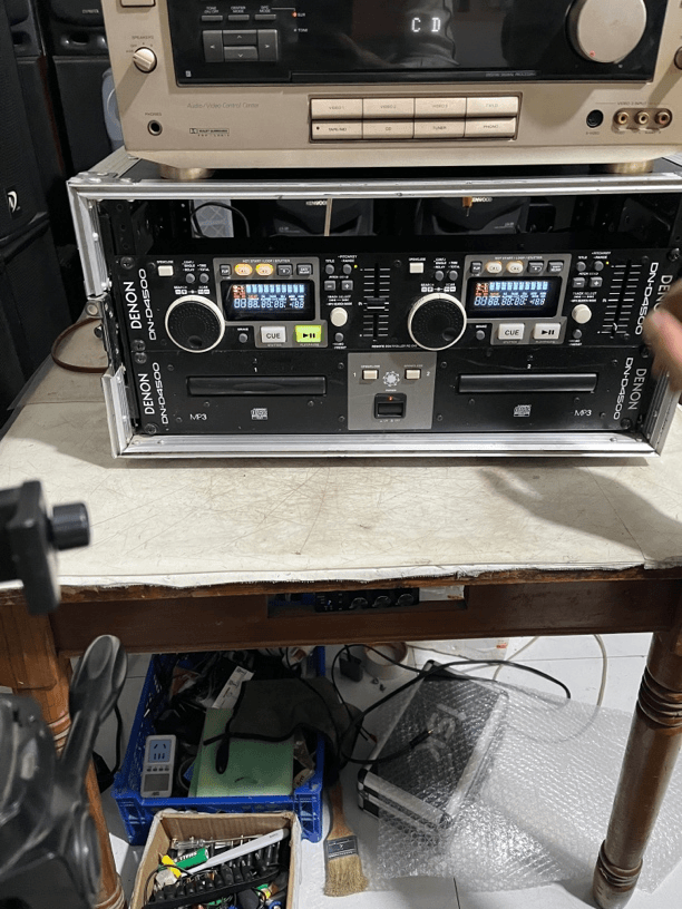 9新 Denon/天龙 二手天龙打碟机（带机柜）成色如图 运费自理