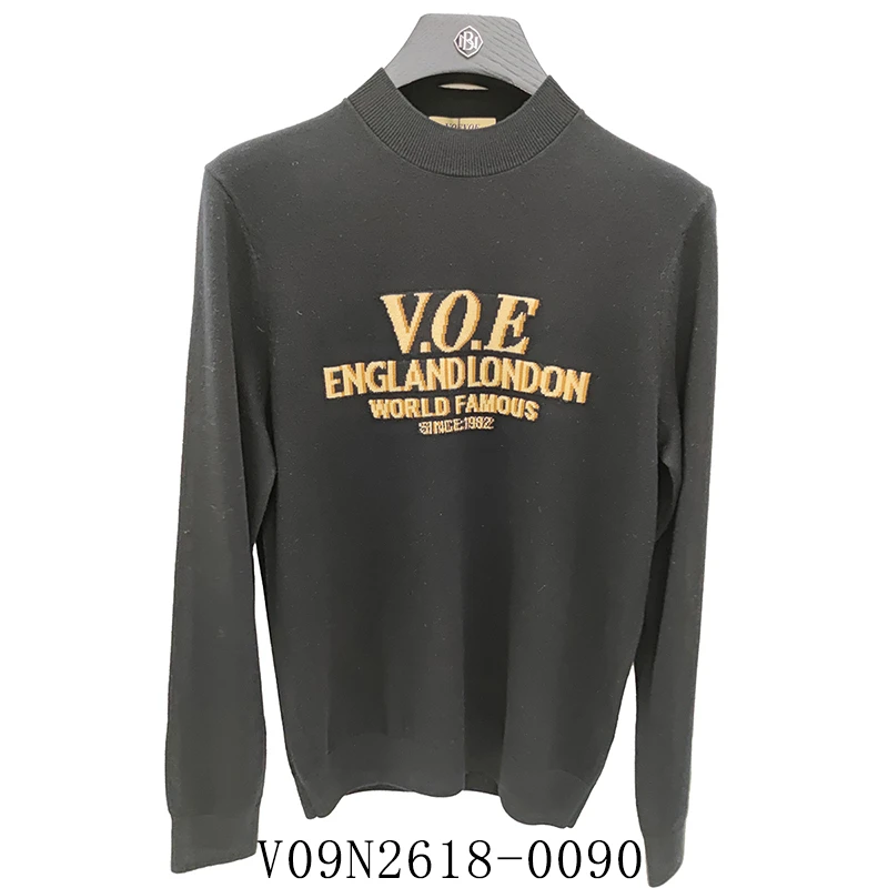 VOEVOE-圆领提花羊毛衫N2618