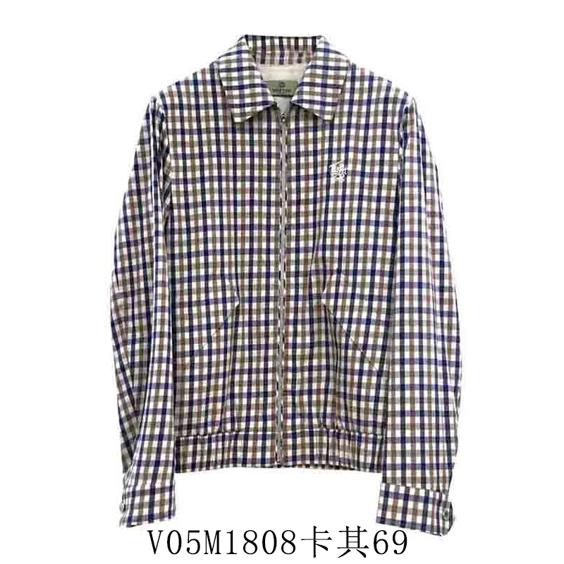 VOEVOE-英伦格子奢侈品男士外套高奢休闲格纹M1808高级感男装
