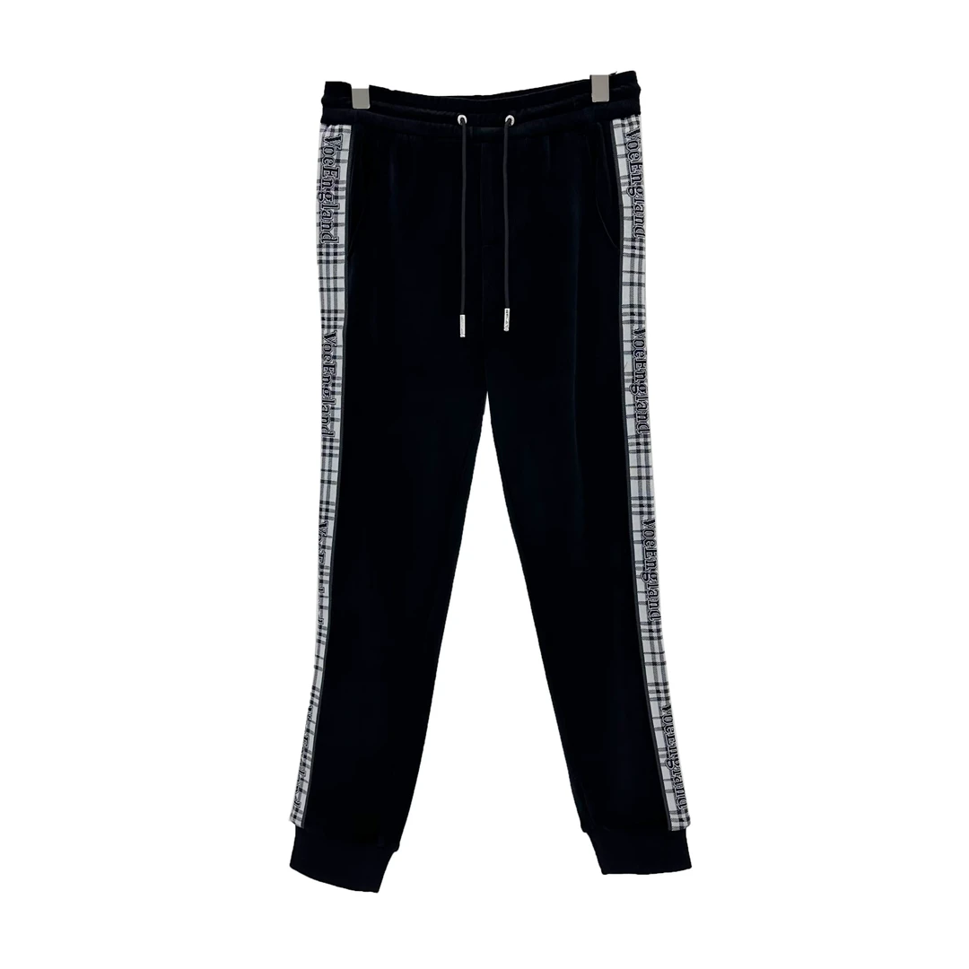 VOEVOE-男士织带丝绒收口卫裤N2018