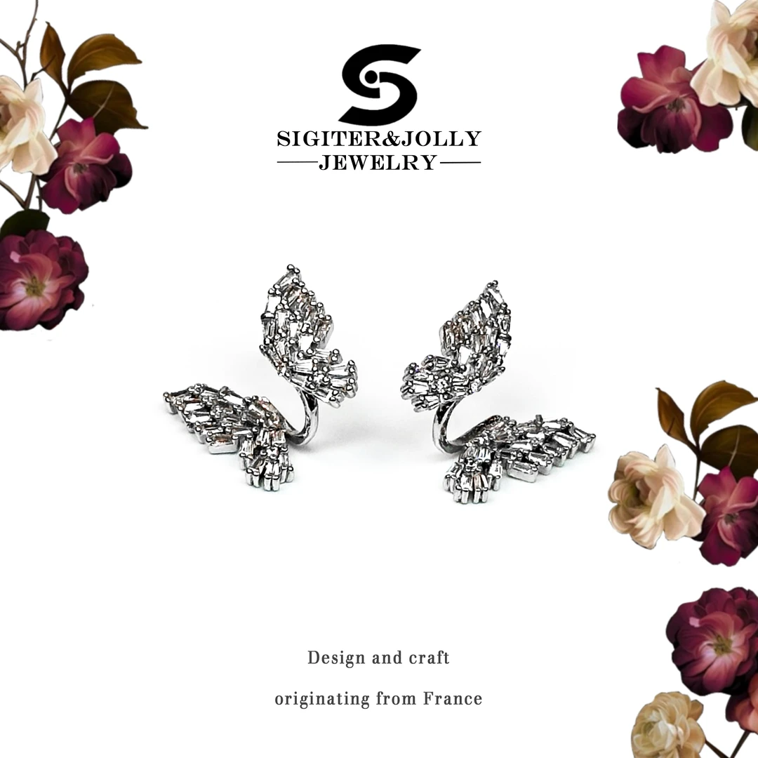 【空山蝴蝶】新潮轻奢时尚个性设计感耳钉X-8171