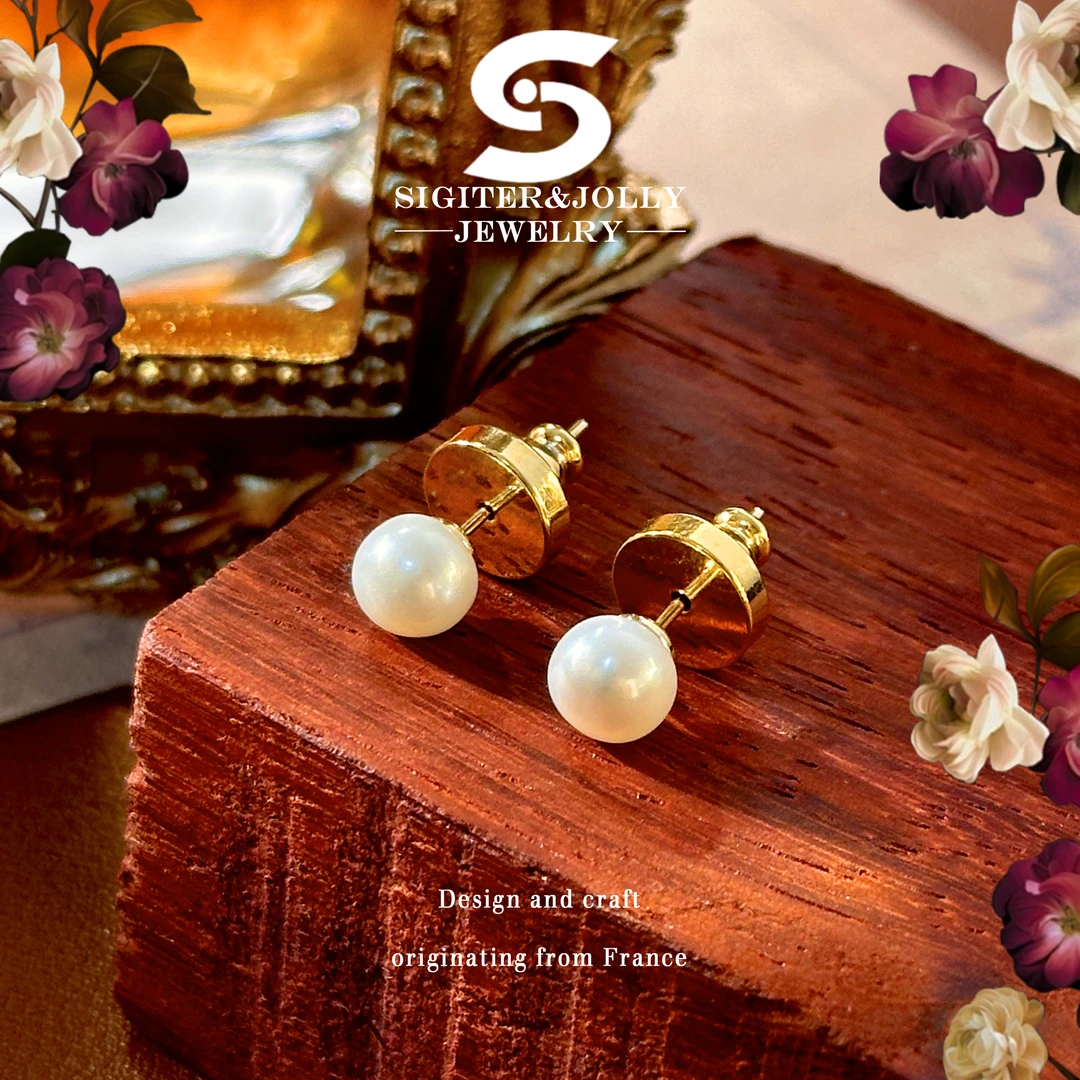 【素雅女神】 法☆Sigiter&Jolly时尚简约耳钉D-8249