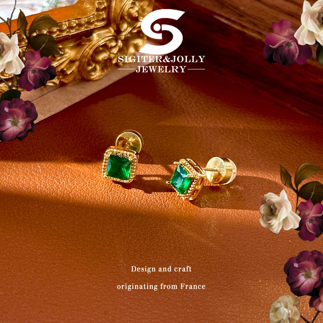 【Muzo方糖】法⭐SigiterJolly时尚气质耳钉D-8194