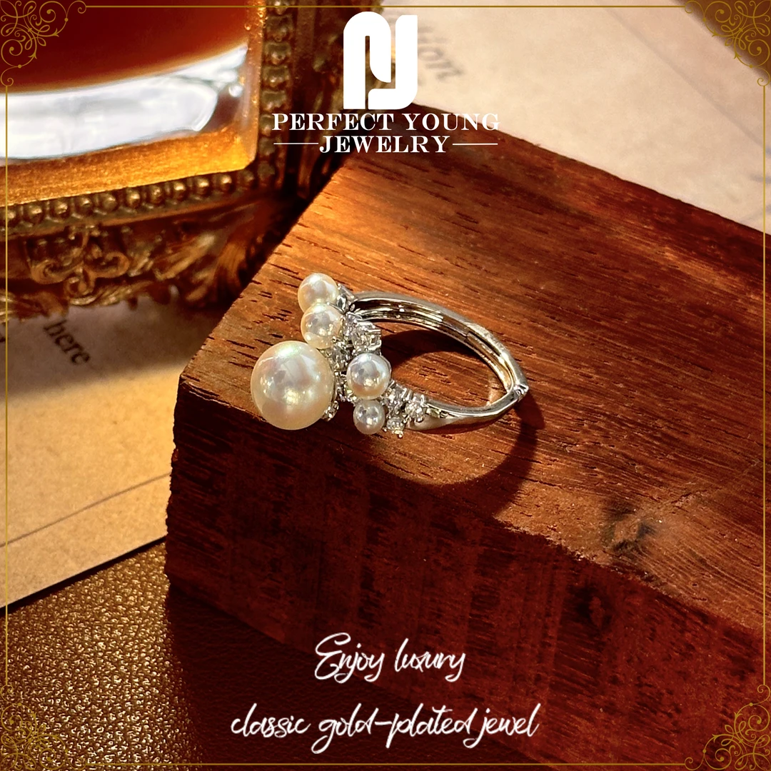 【玉兰飘香】法⭐PrefectYoung时尚轻奢戒指D-8491