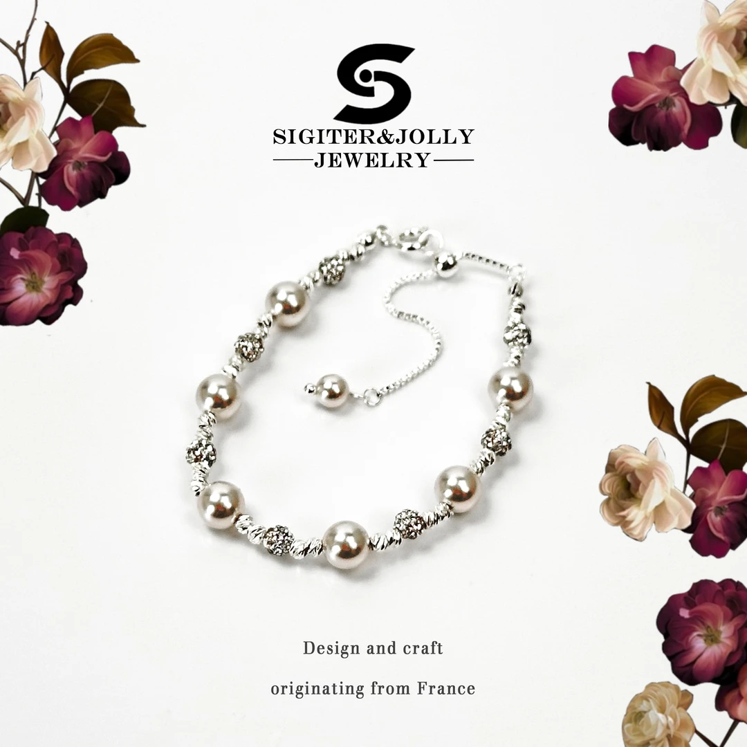 心动美神ins风碎因几两白色气质百搭手链 YS-3407