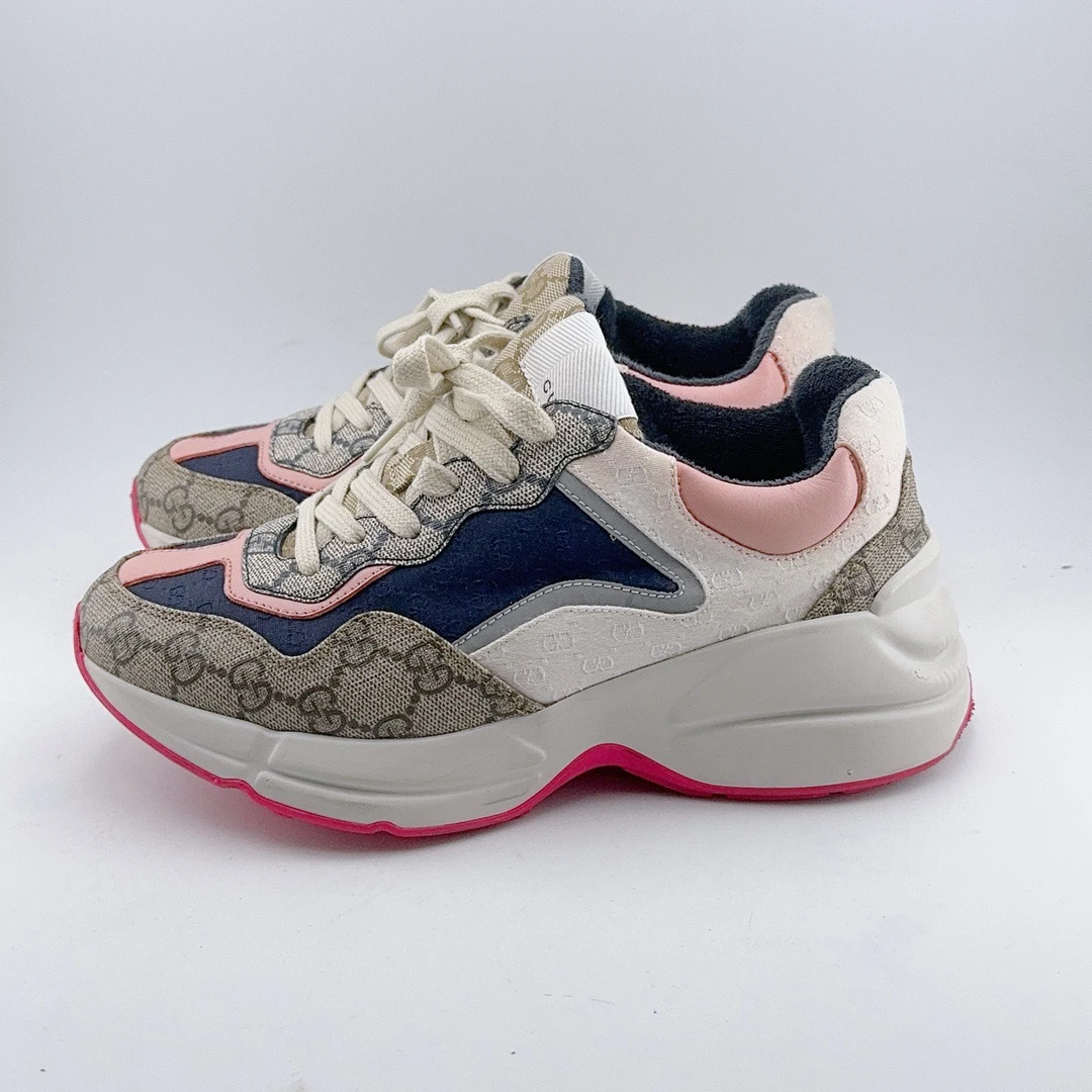 35-37码/97新/Gucci/古驰 满印老爹鞋/mj01568