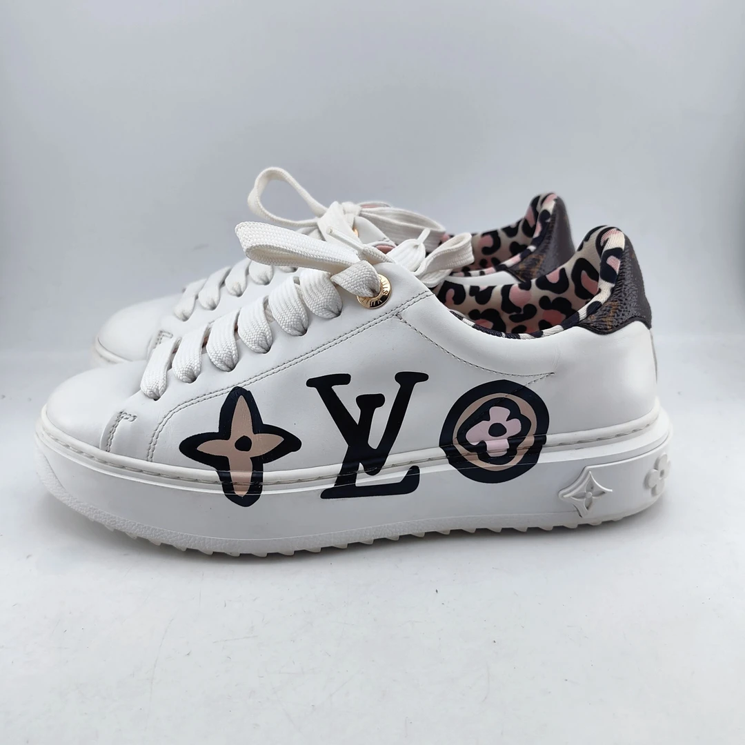 35码-36码/98新/路易威登/lv/涂鸦timeout厚底板鞋