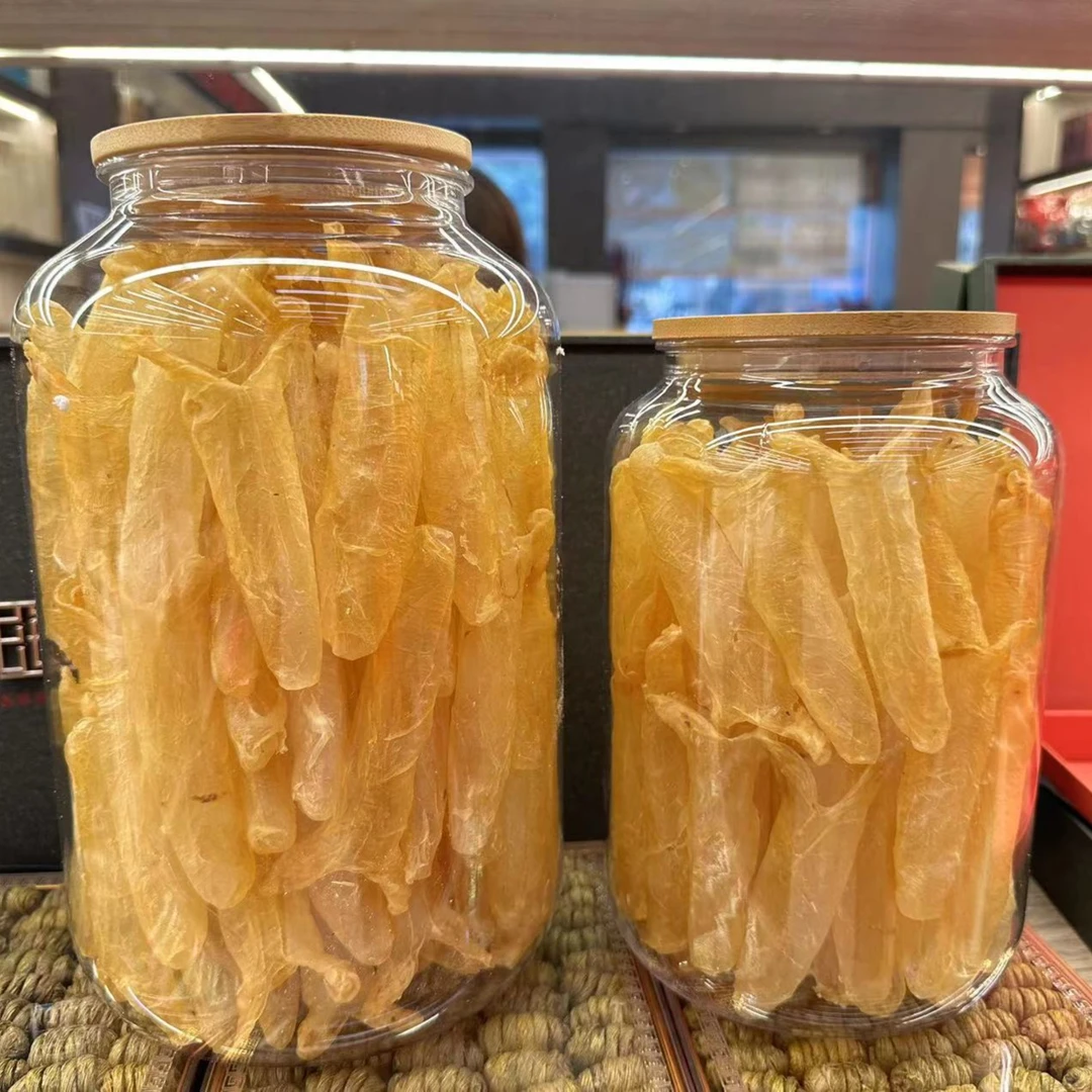 真 A级黄花胶100头 配罐子礼品袋