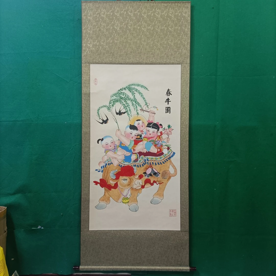 杨柳青年画（大贡尖）-春牛图