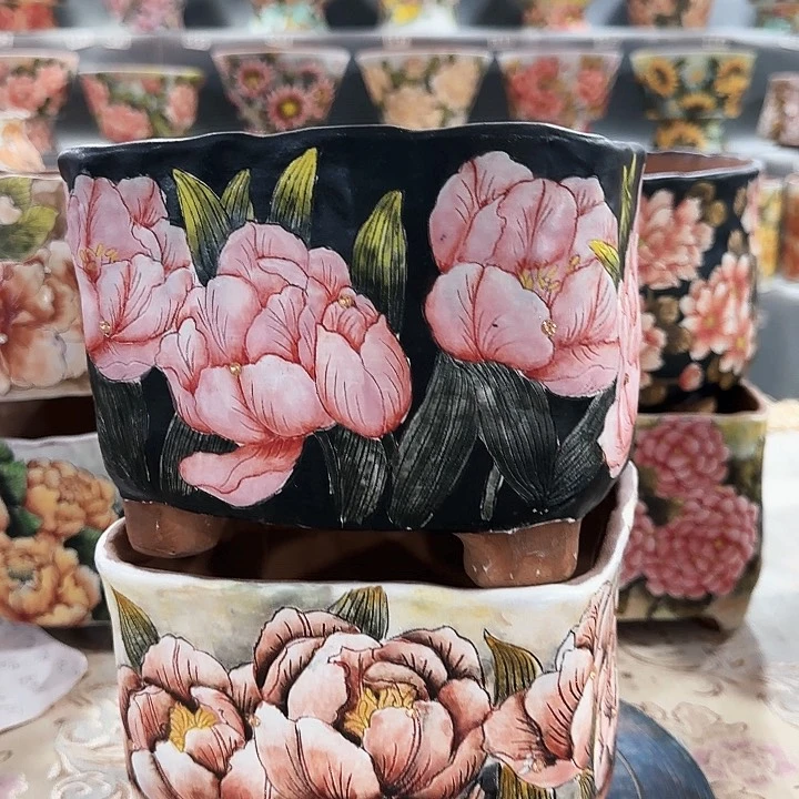 壶略陶瓷花盆陶瓷花盆