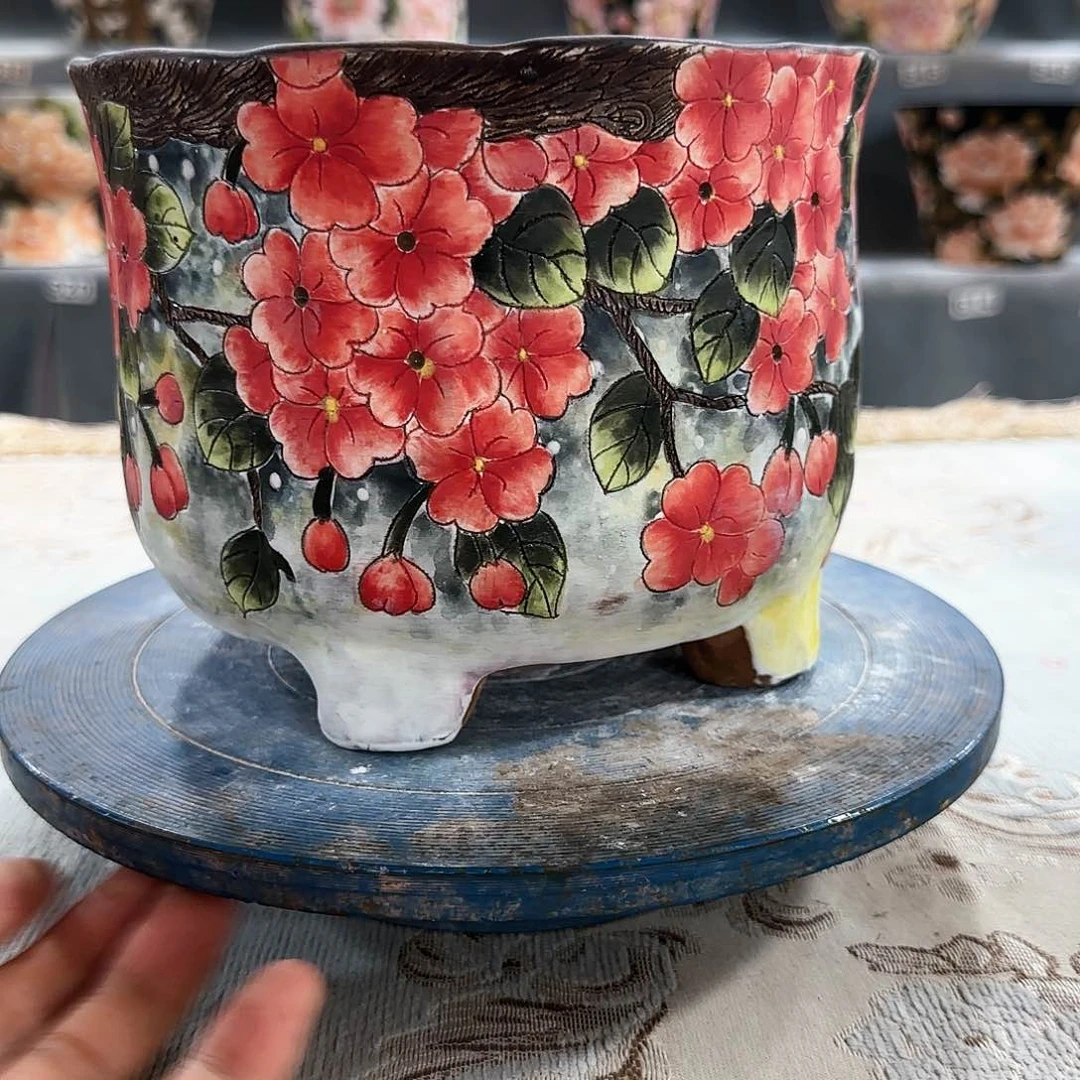 壶陶瓷花盆陶瓷花盆