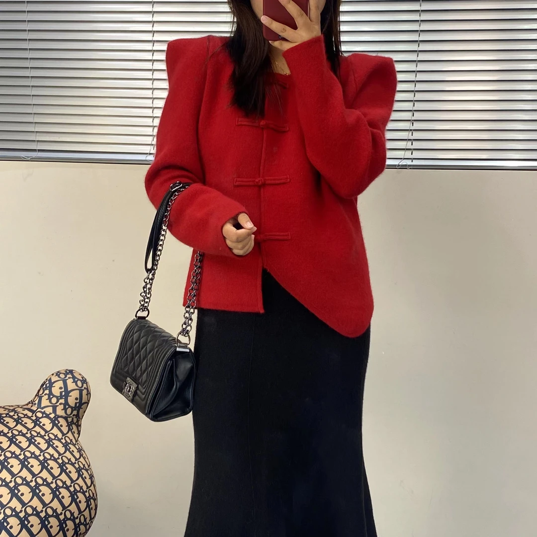 恒希娜2023新款套头圆领衫减龄气质百搭温柔风通勤款时尚显瘦毛衣