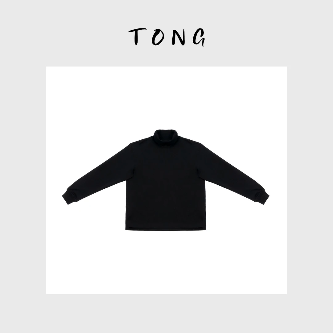 浪清/女装推荐 光版清冷高领极简卫衣