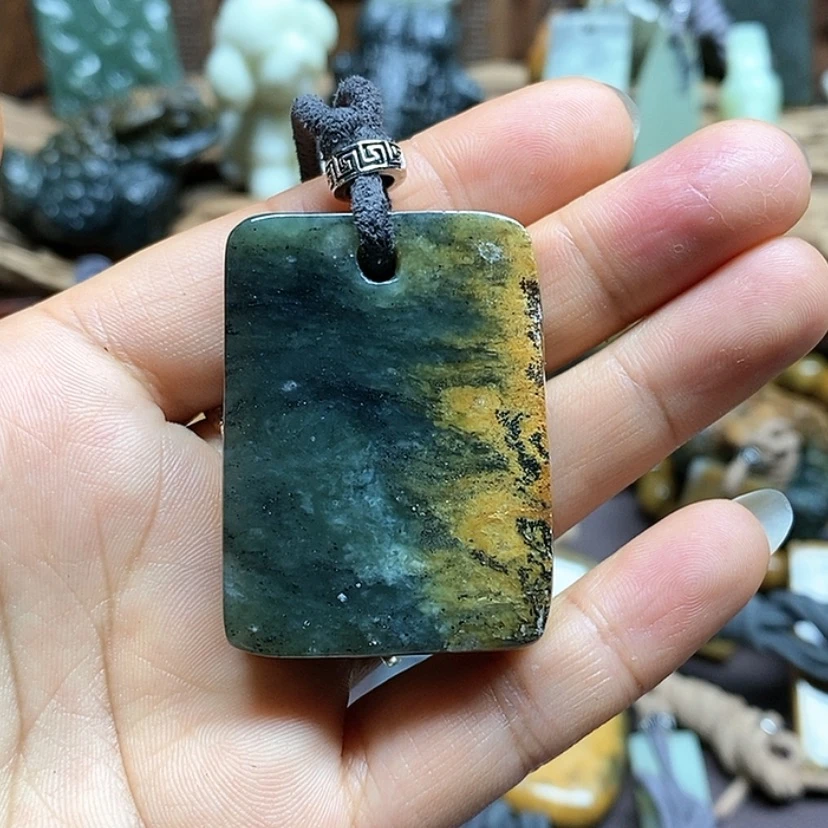 【闪购商品】岫岩河磨玉（透闪石质玉）挂件未镶嵌