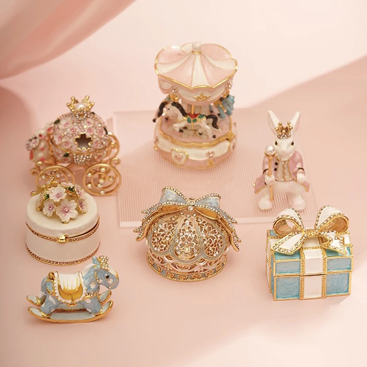 富婆端 珐琅首饰盒半端 No退No换