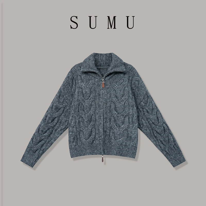 宿慕SUMU 女款毛衣外套 10-9秋冬新款时尚百搭针织衫G1203M