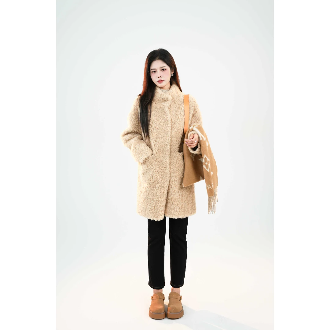 宿慕SUMU 女款保暖加厚外套10-29冬季新款时尚外套G87003