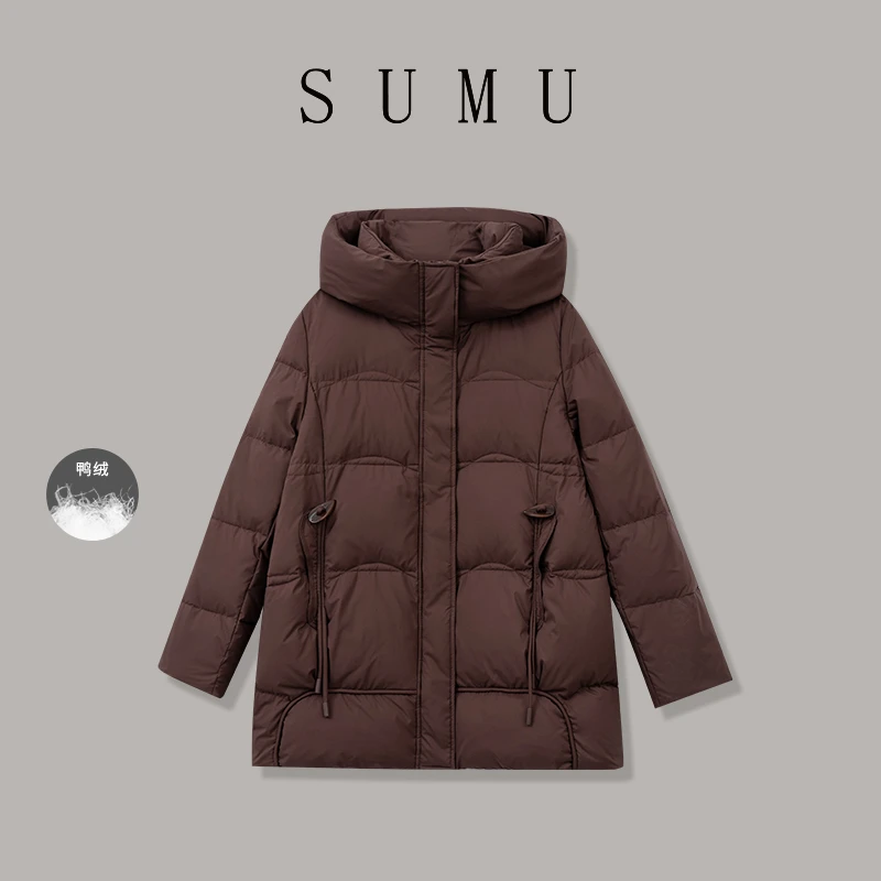 宿慕 SUMU 女款羽绒服12-13冬季2024新款时尚百搭羽绒服G6700A