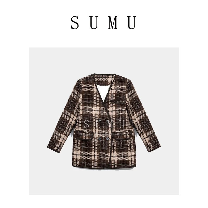 宿慕SUMU 女款羽绒服 1-15 冬季新款休闲小香风羽绒服23552