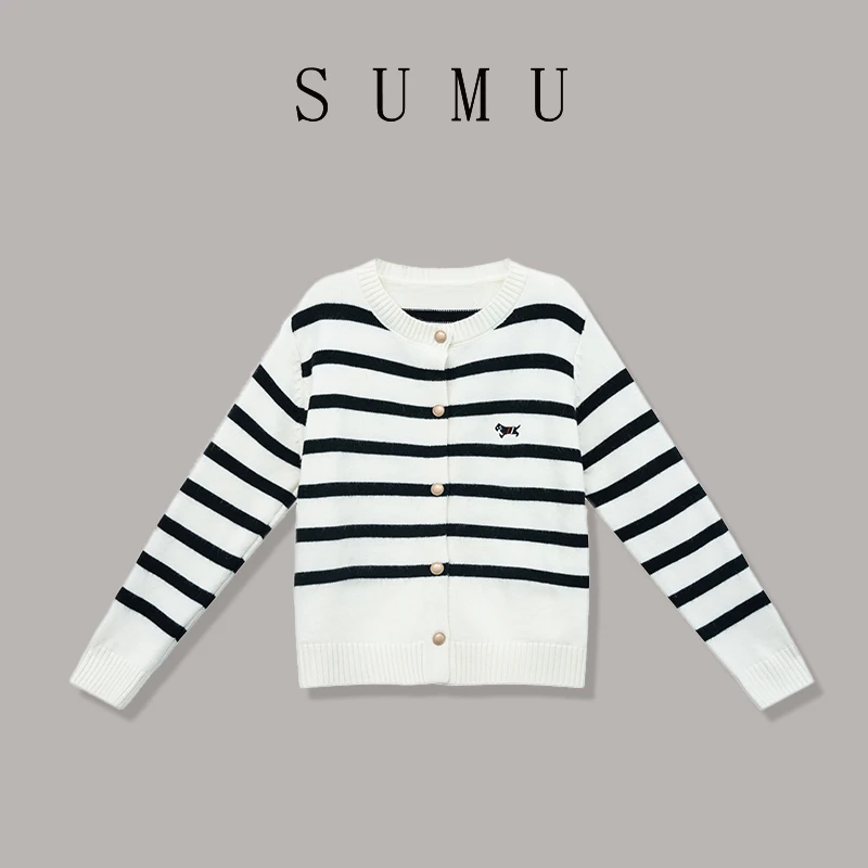 宿慕SUMU 女款针织衫 10-8 秋季新款时尚休闲针织衫B74020