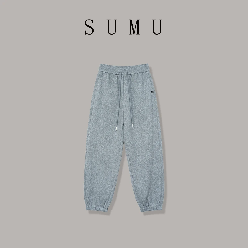 宿慕SUMU 女款休闲卫裤9-25 秋季新款时尚百搭休闲裤B6901O