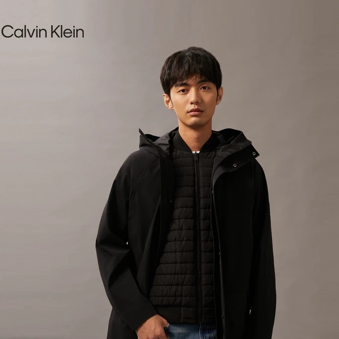 【防风防泼水】CK运动春秋男士三合一可卸内胆冲锋外套GMF4O509